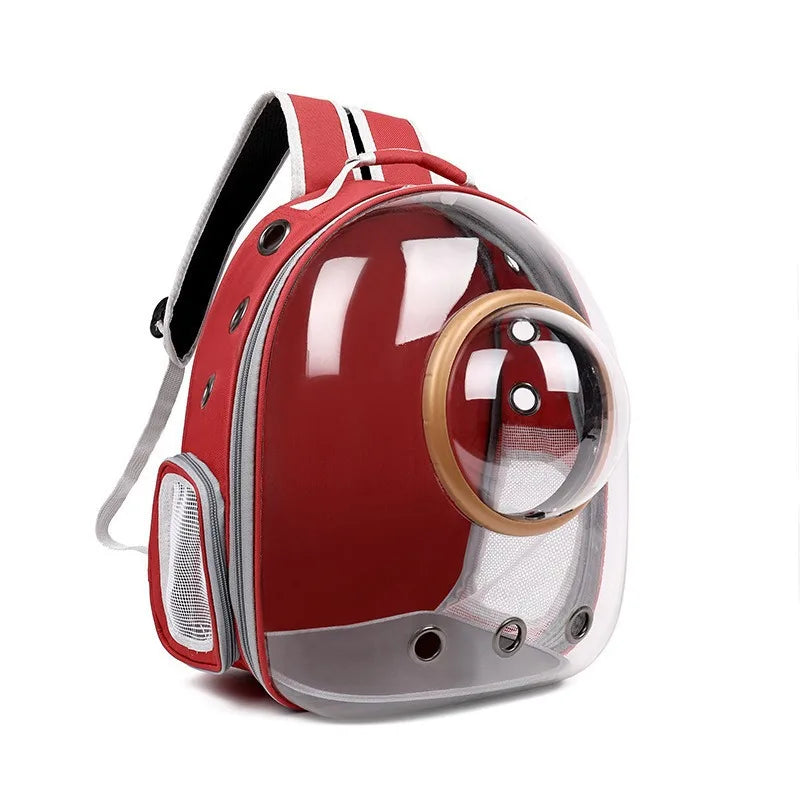 Pet Supplies Oxford Backpack Suitable for Small and Medium-sized Dogs and Cats, Luxurious Classic Breathable Zipper