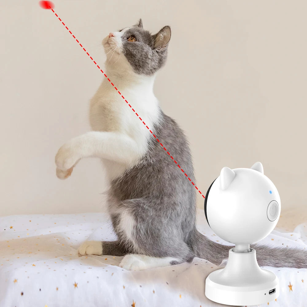 Hot Sale Cat Toy Electric Smart Auto Pet Teaser Rotating Toys Innovative Custom Automatic Interactive Cat Laser Toy